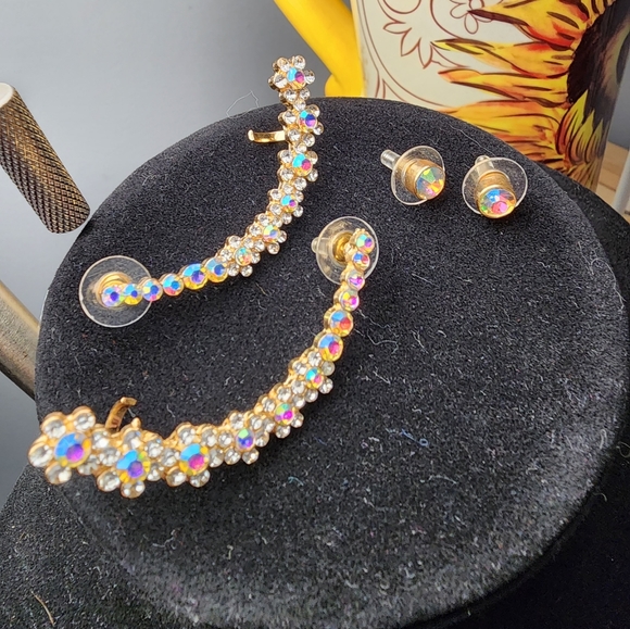 Torrid Rhinestone Earring Crawler Set - Picture 2 of 2